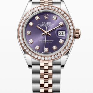 ROLEX　デイトジャスト28 オーベルジーヌ10Pダイヤ 279381RBR