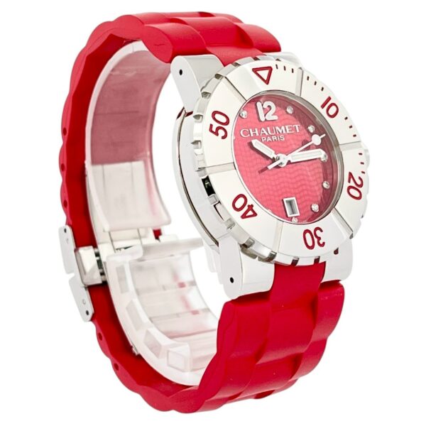 ショーメ CHAUMET 100M/333FT クラスワン レッド 11ポイントダイヤ - 画像 (3)