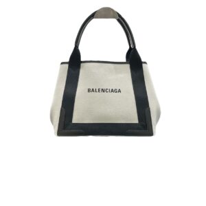 BALENCIAGA スモールカバス ネイビーキャンバス