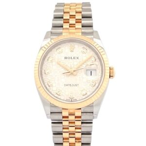 ROLEX デイトジャスト36 シルバーコンピューター10P ダイヤ 126233G