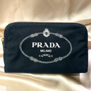 PRADA カナパ ロゴ コスメポーチ