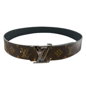 LOUIS VUITTON サンチュール・LV イニシャル　モノグラム・キャンバス　ブラウン 80/32 M9821