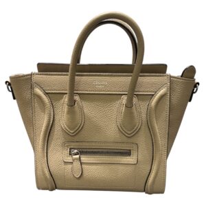 CELINE マイクロ ラゲージ カーフ エトゥープ 189243DRU
