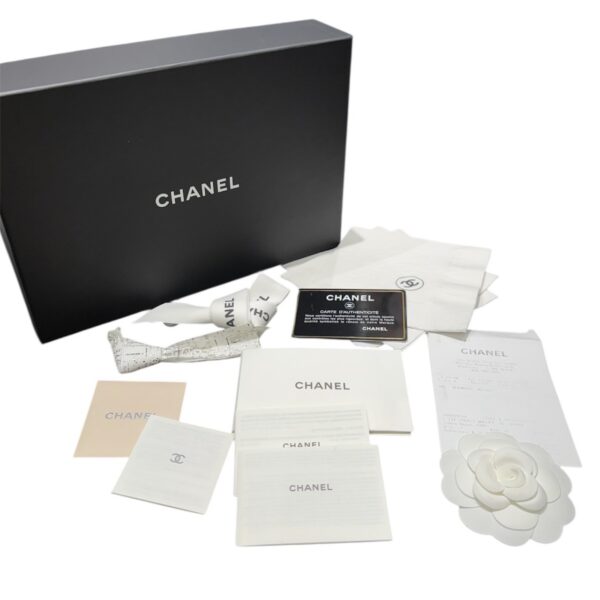 CHANEL 33814 タイムレスクラシック キャビアスキン ブラック×ボルドー - 画像 (8)