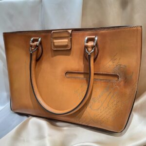 BERLUTI ベルルッティ トゥジュール トートバッグ カリグラフィ ブラウン