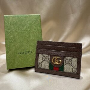 グッチ GUCCI オフディアGGスプリームカードケース 5523159 ベージュ×ダークブラウン