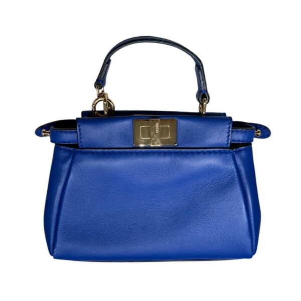 FENDI フェンディ カーフマイクロピーカブー ミニ ブルー | ODAFUKU