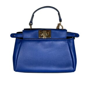 FENDI フェンディ カーフマイクロピーカブー　ミニ　ブルー