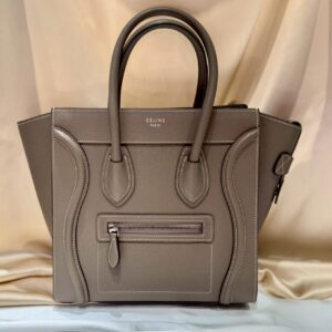 CELINE セリーヌ 189793 ラゲージ マイクロショッパー グレージュ