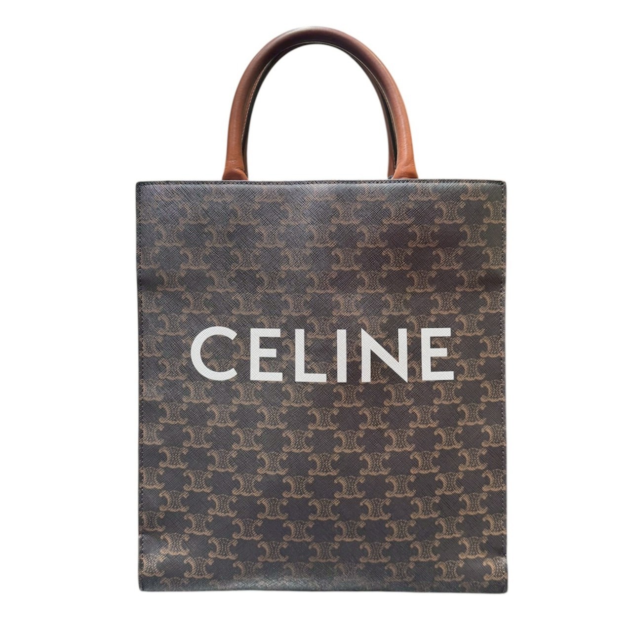 CELINE セリーヌトリオンフ バーティカル カバ トートバッグ Trionnu Small Vertical Cabas Tote Bag 191542BZK.04LV - 画像 (2)