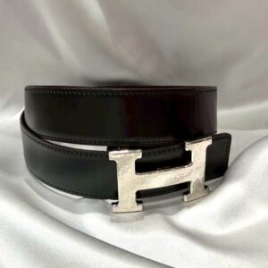 エルメス　Hermès　ベルトバックル【H】マルトレ＆レザーベルト(キット)　四角L刻印(2008)
