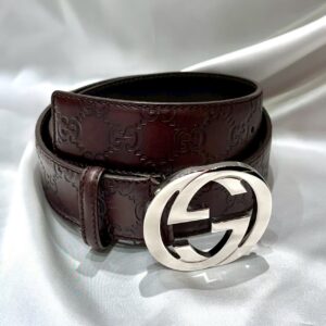 グッチ GUCCI インターロッキングG ベルト ブラウン 114984