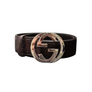 グッチ GUCCI インターロッキングG ベルト ブラウン 114984