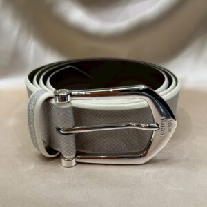 LOUIS VUITTON M0118　サンチュール　ホワイト×ブラウン