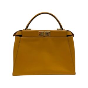 FENDI フェンディ 8BN226 ピーカブー キャメル×ゴールド