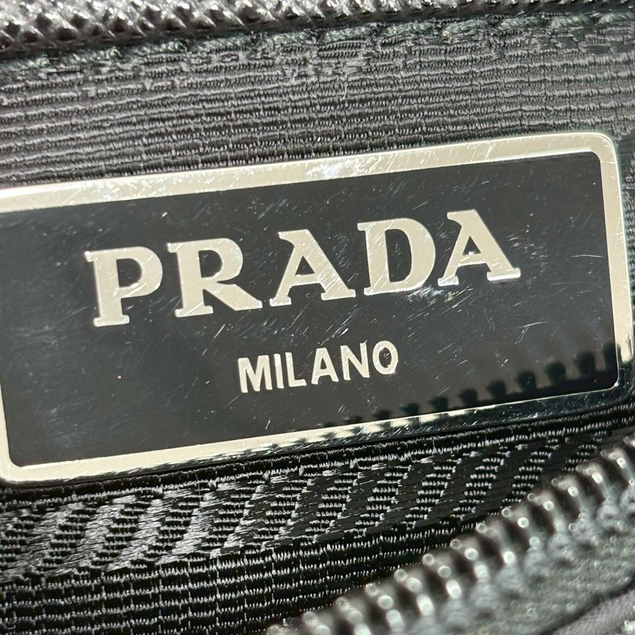 プラダ PRADA ナイロンショルダーバッグ ポーチ付き 1BD953 ブラック - 画像 (14)