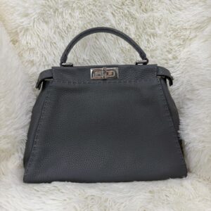 FENDI フェンディ 8BN226 セレリア ピーカブー ミディアム  ダークグレー