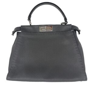FENDI フェンディ 8BN226 セレリア ピーカブー ミディアム  ダークグレー