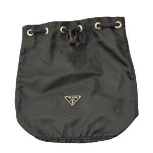 プラダ PRADA 巾着ポーチ ブラック