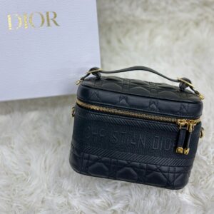 Christian Dior クリスチャンディオール ヴァニティ スモール カナージュ ブラック
