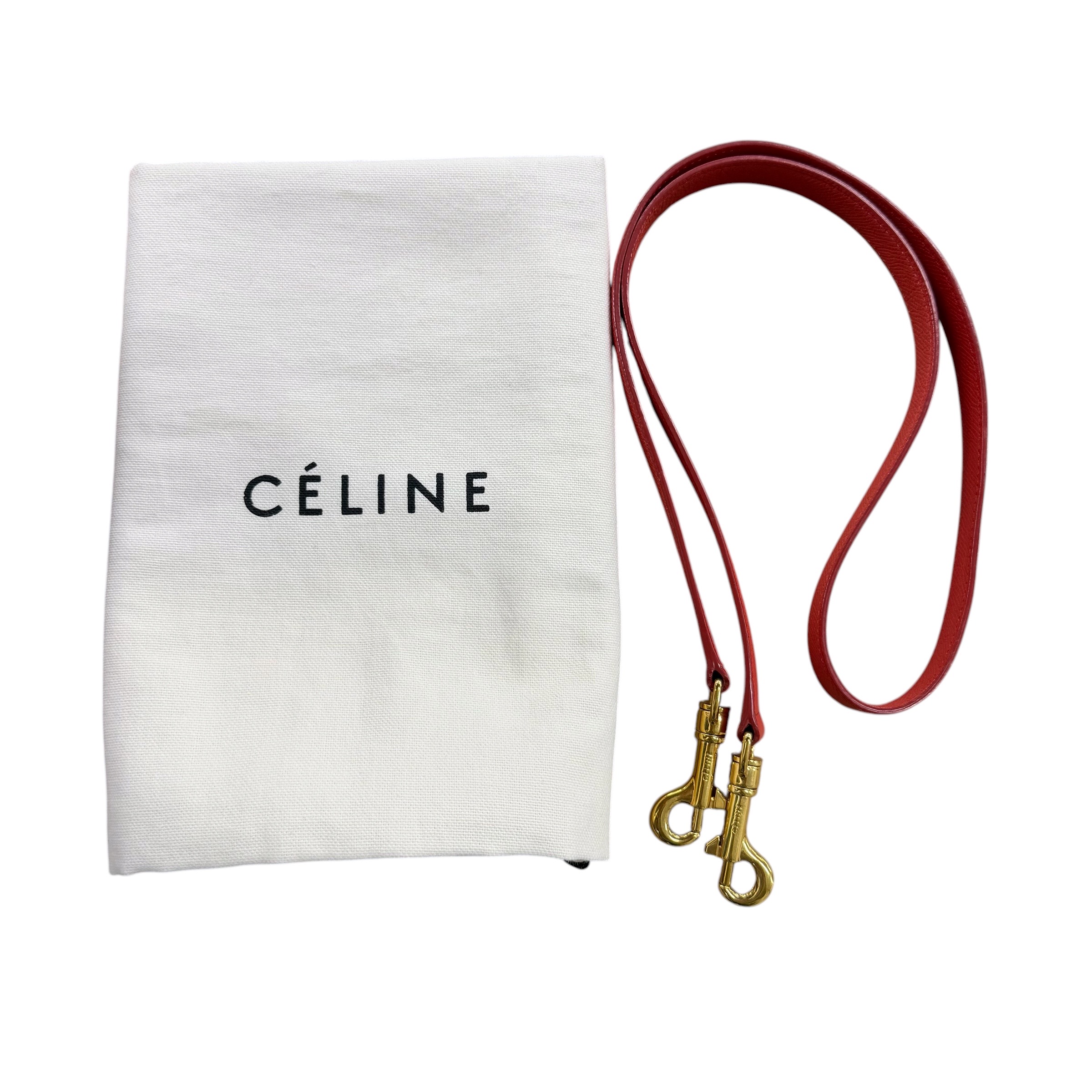 CELINE セリーヌ 189153ZVA マイクロ ベルトバッグ2WAYバッグ レッド - 画像 (27)