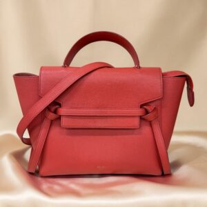 CELINE セリーヌ 189153ZVA マイクロ ベルトバッグ2WAYバッグ レッド
