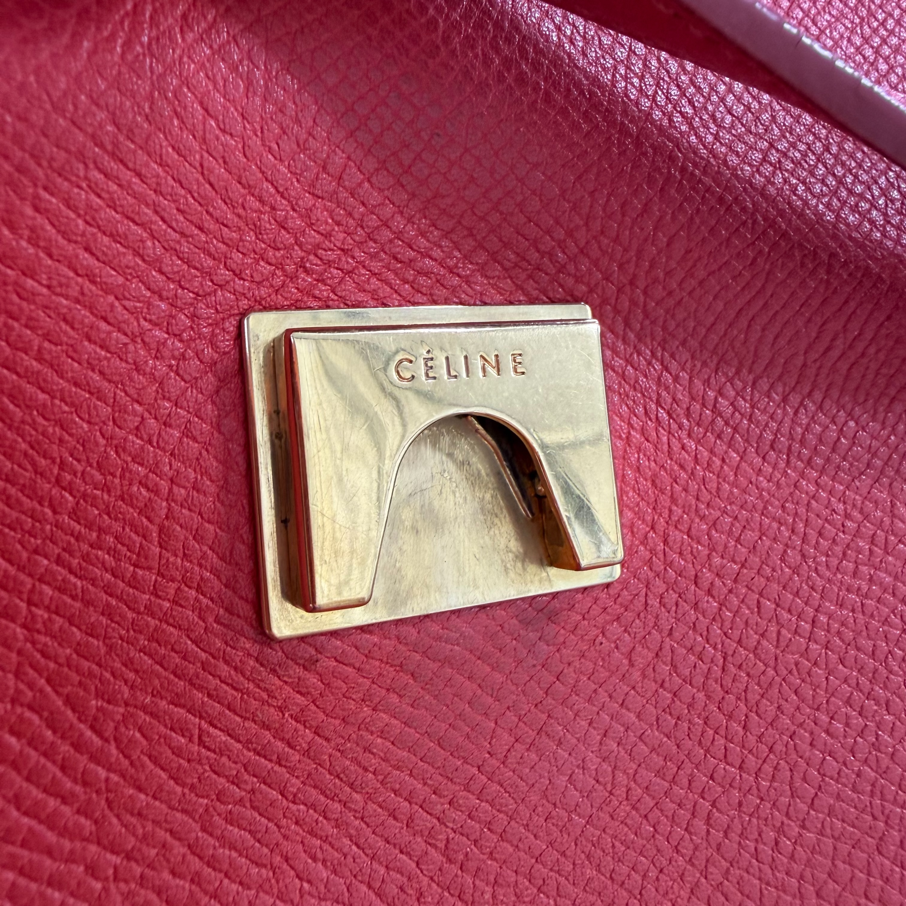 CELINE セリーヌ 189153ZVA マイクロ ベルトバッグ2WAYバッグ レッド - 画像 (20)