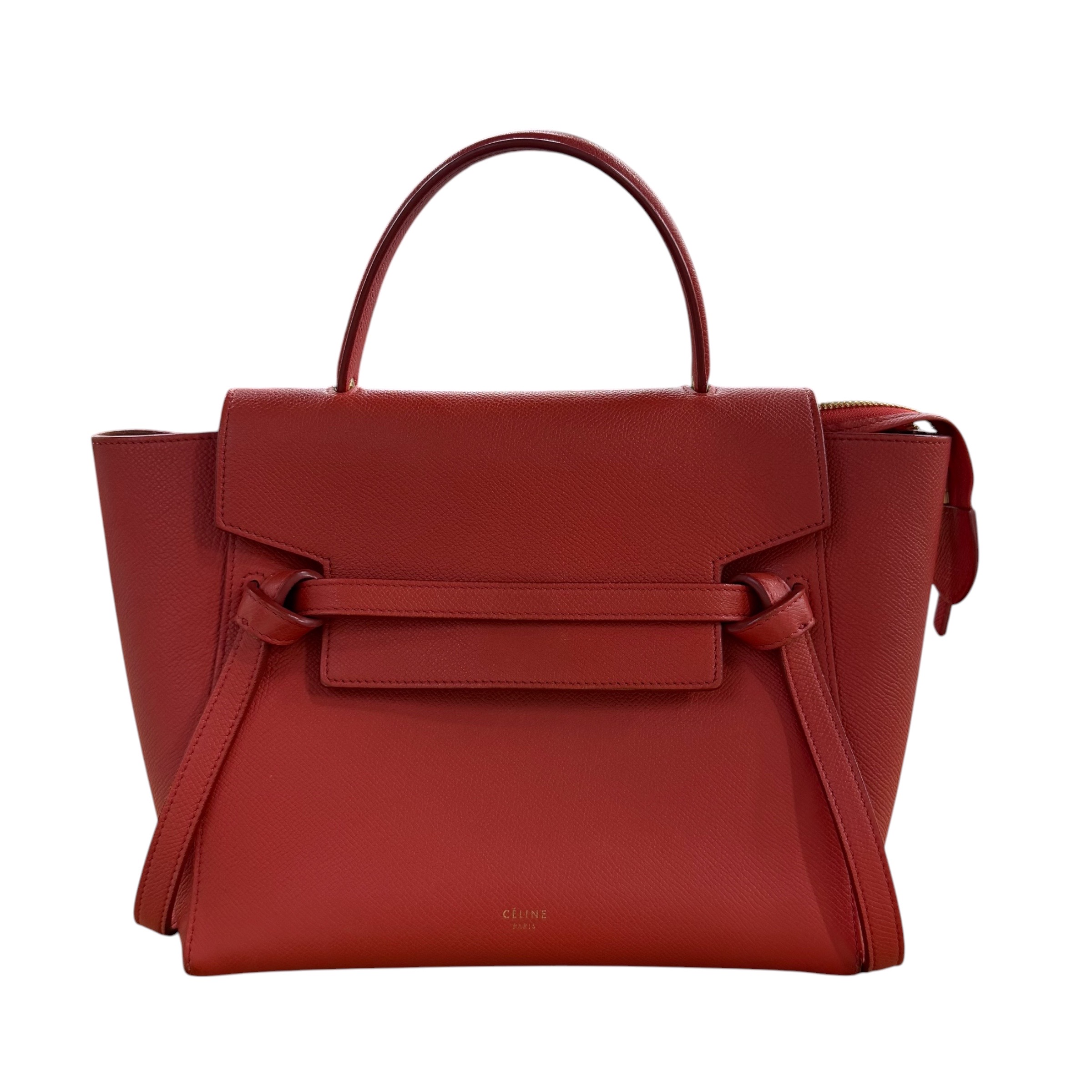 CELINE セリーヌ 189153ZVA マイクロ ベルトバッグ2WAYバッグ レッド - 画像 (3)
