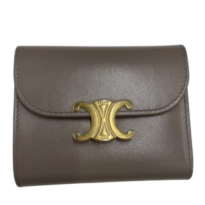 CELINE セリーヌ トリンオフ スモール フラップ ウォレット グレー