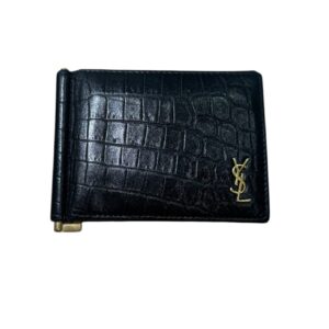 SAINT LAURENT サンローラン 607738 ビルクリップ ウォレット  ブラック