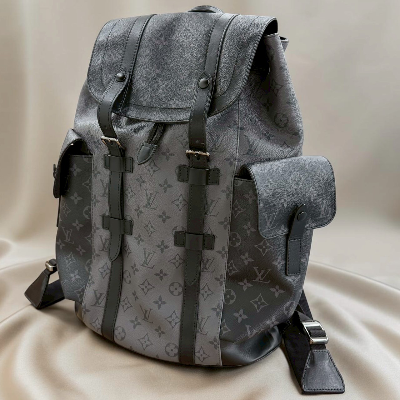 LOUIS VUITTON ルイヴィトン M45419 クリストファーMM グレー×ブラック