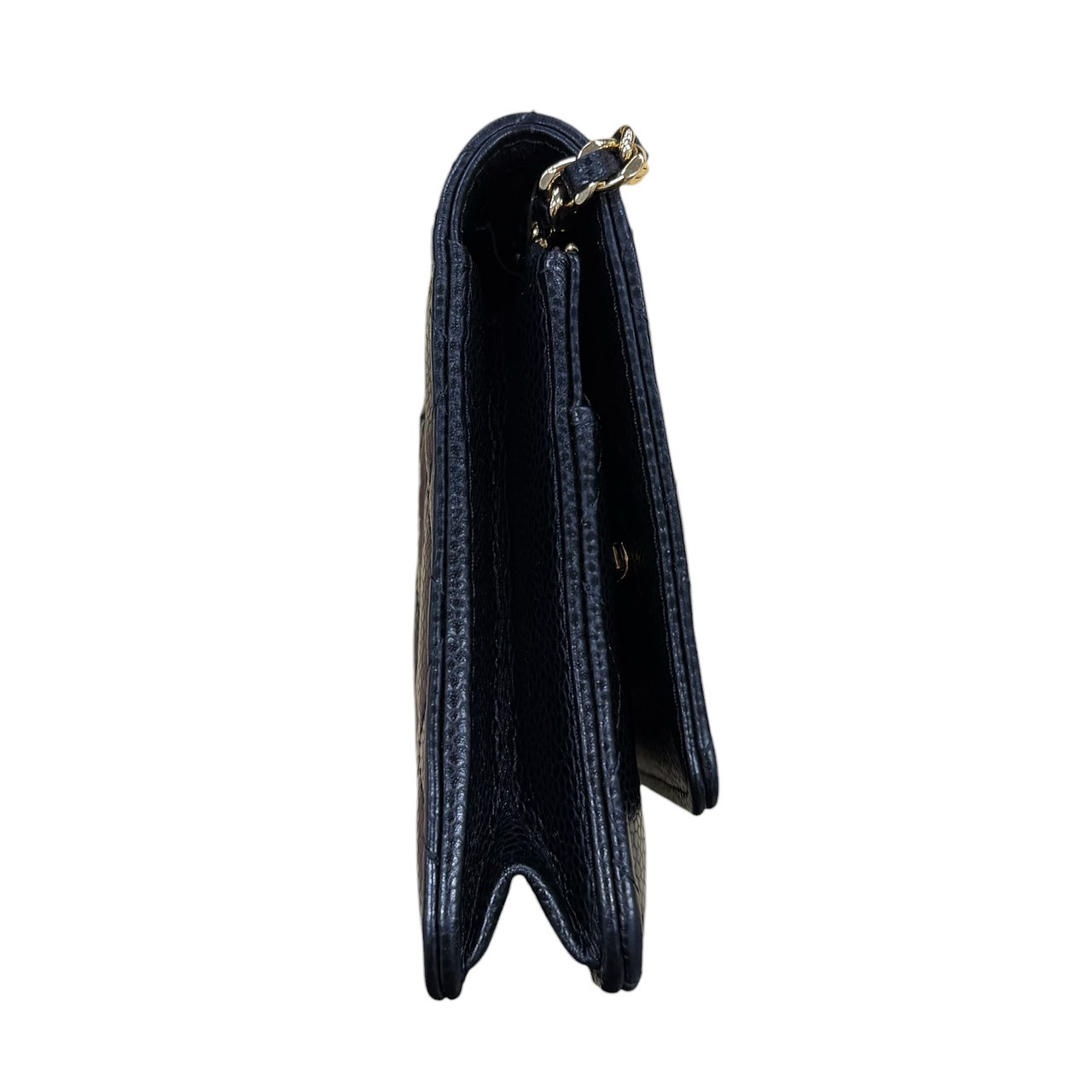 シャネル CHANEL AP0250 マトラッセチェーンウォレット 29番台(2019年頃) ブラック×ゴールド金具 - 画像 (6)