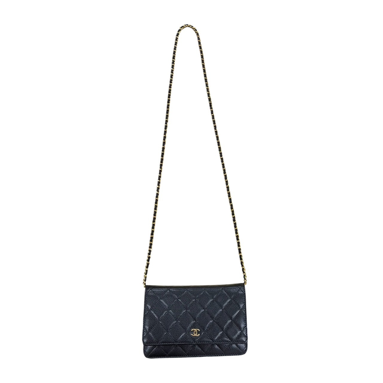 シャネル CHANEL AP0250 マトラッセチェーンウォレット 29番台(2019年頃) ブラック×ゴールド金具 - 画像 (8)