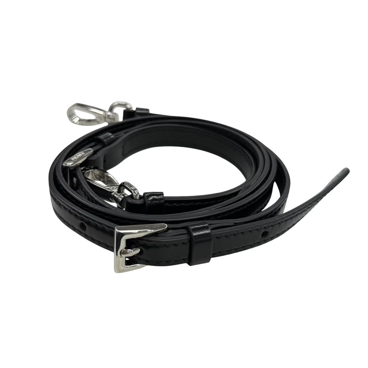 プラダ PRADA 1BA331 トライアングルロゴ スモールブラッシュド トート ブラック - 画像 (8)