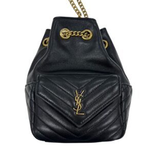 SAINT LAURENT サンローラン 760745 ジョー ナノ キルティング バケット バッグ ブラック