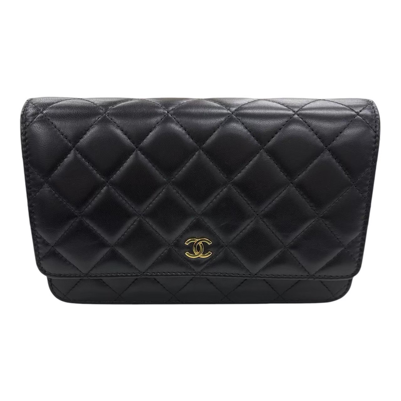 CHANEL シャネル AP0250 マトラッセ チェーンウォレット ゴールド金具 ラムスキン (2018年頃) ブラック - 画像 (3)