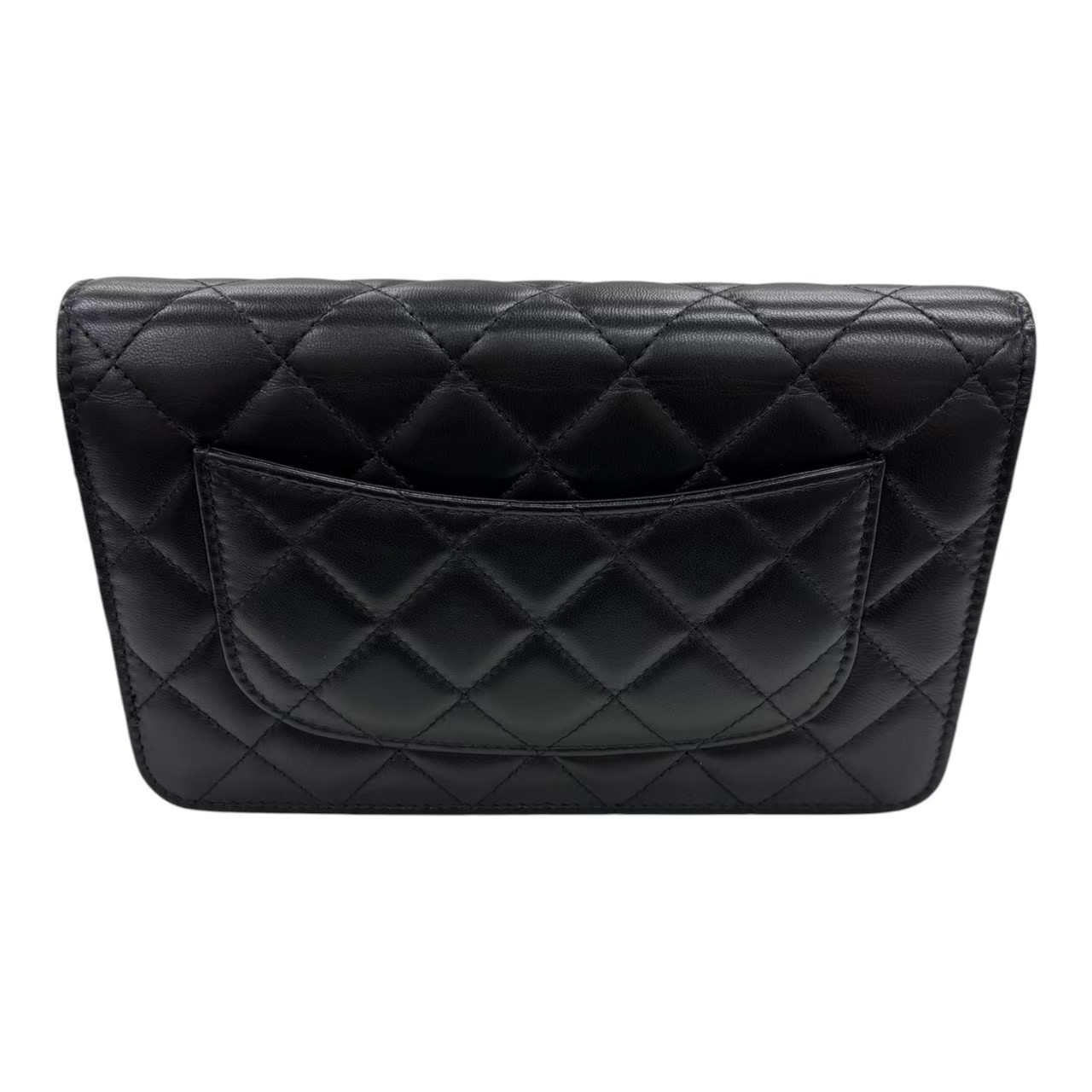 CHANEL シャネル AP0250 マトラッセ チェーンウォレット ゴールド金具 ラムスキン (2018年頃) ブラック - 画像 (4)