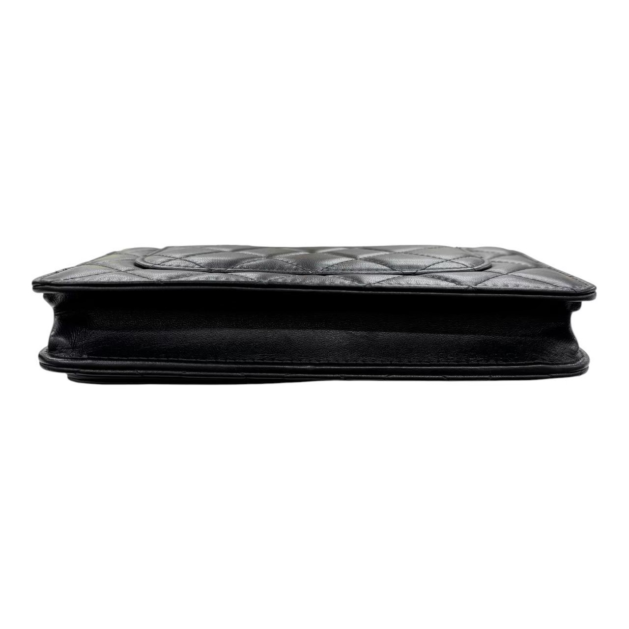 CHANEL シャネル AP0250 マトラッセ チェーンウォレット ゴールド金具 ラムスキン (2018年頃) ブラック - 画像 (6)