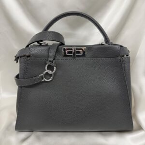 FENDI フェンディ 8NB290 セレリア ピーカブー ミディアム グレー