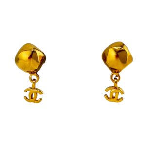 CHANEL シャネル 98A ココマーク チャーム イヤリング ゴールド