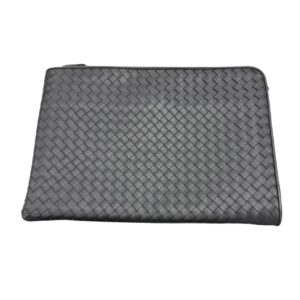 Bottega Veneta ボッテガヴェネタ クラッチバッグ イントレチャート ブラック
