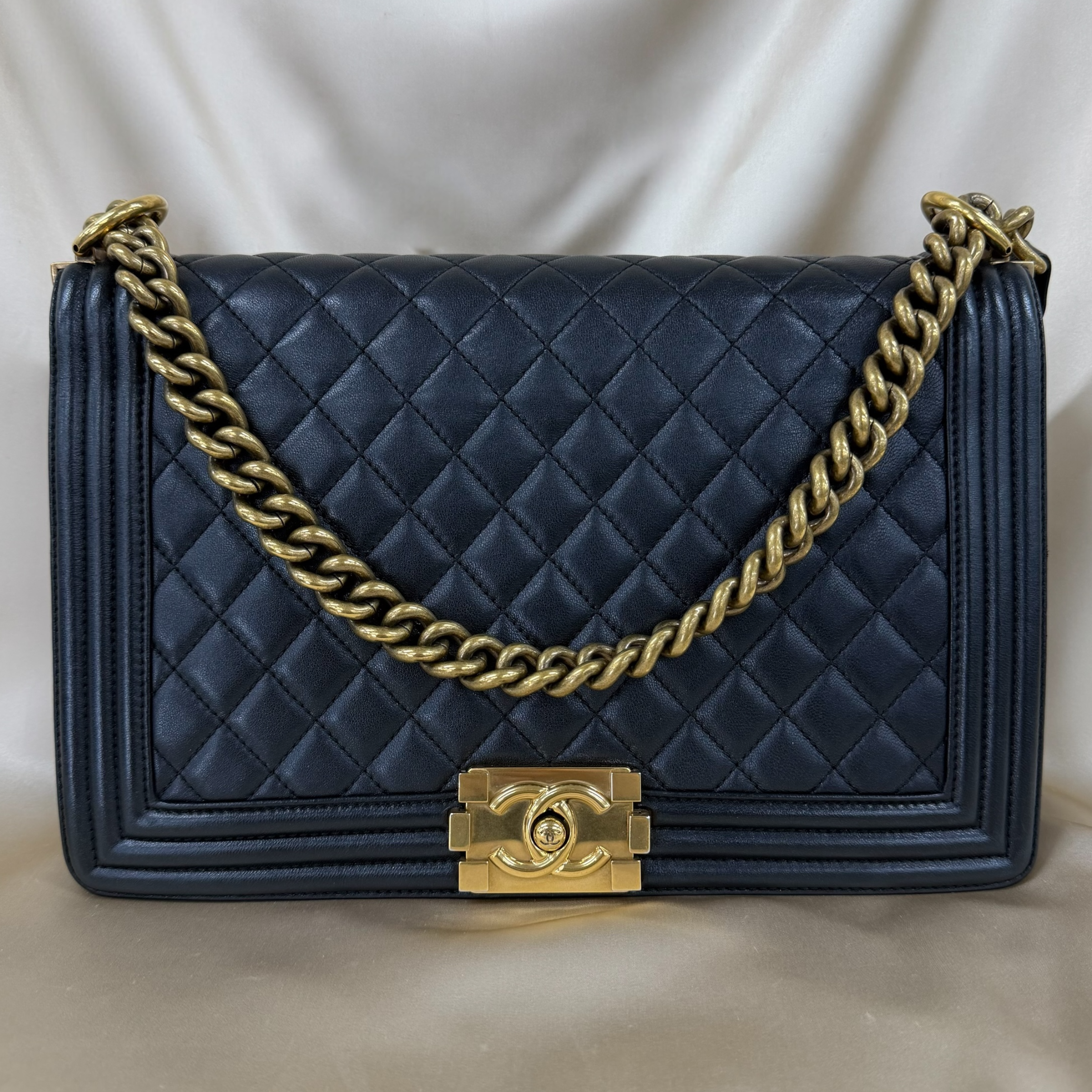 CHANEL シャネル A92193 ボーイシャネル28 チェーンショルダーバッグ ブラック
