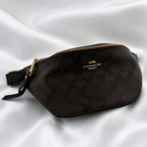 COACH コーチ シグネチャーウェストバッグ ブラウン