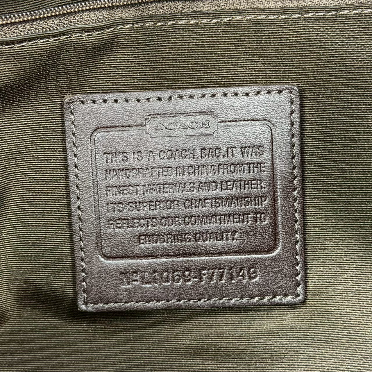 COACH コーチ F77149 ビッグシグネスチャー 2WAYショルダーバッグ ベージュ×ブラウン - 画像 (9)