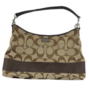 COACH コーチ F77149 ビッグシグネスチャー 2WAYショルダーバッグ ベージュ×ブラウン