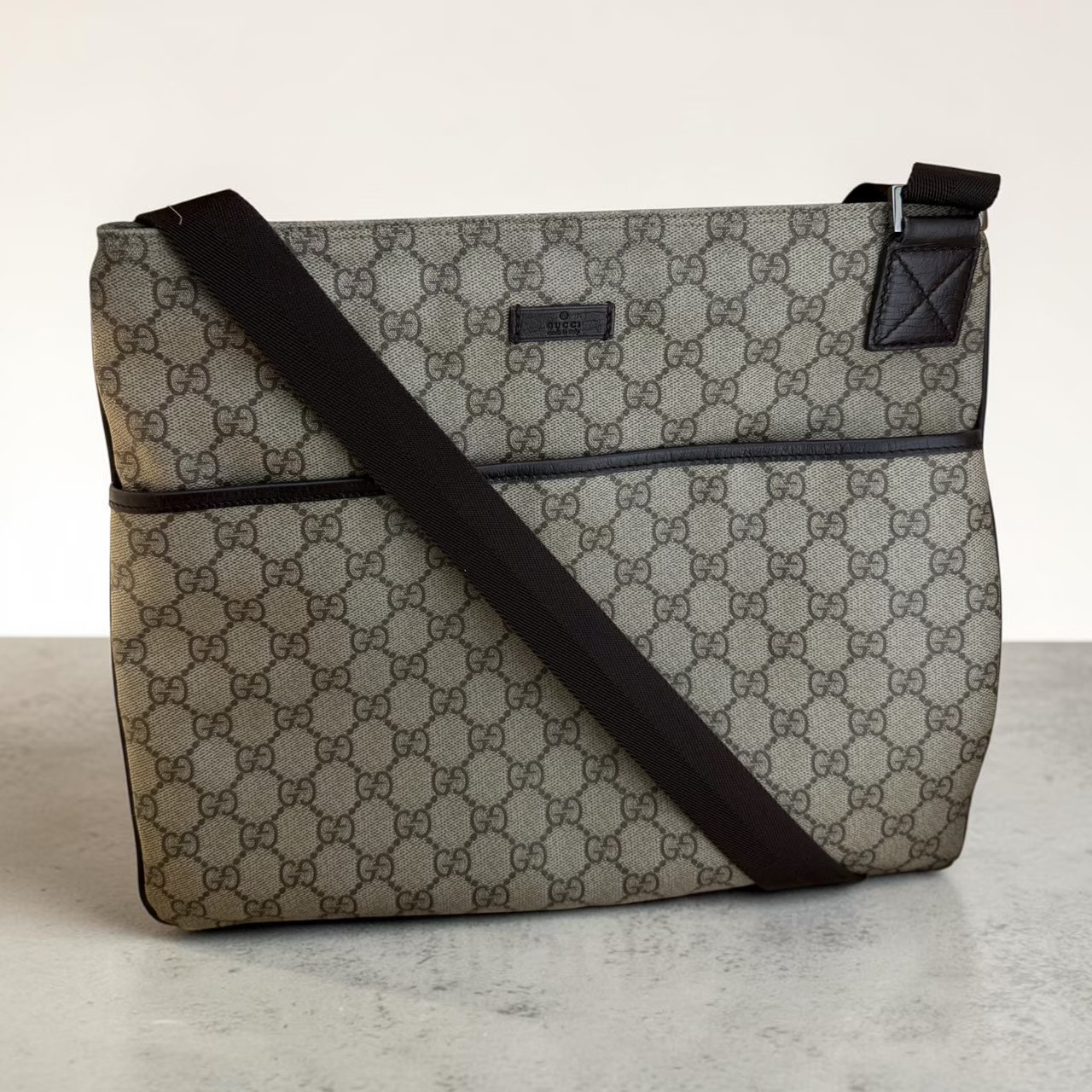 GUCCI グッチ 141198 GGスプリーム ショルダーバッグ ベージュ