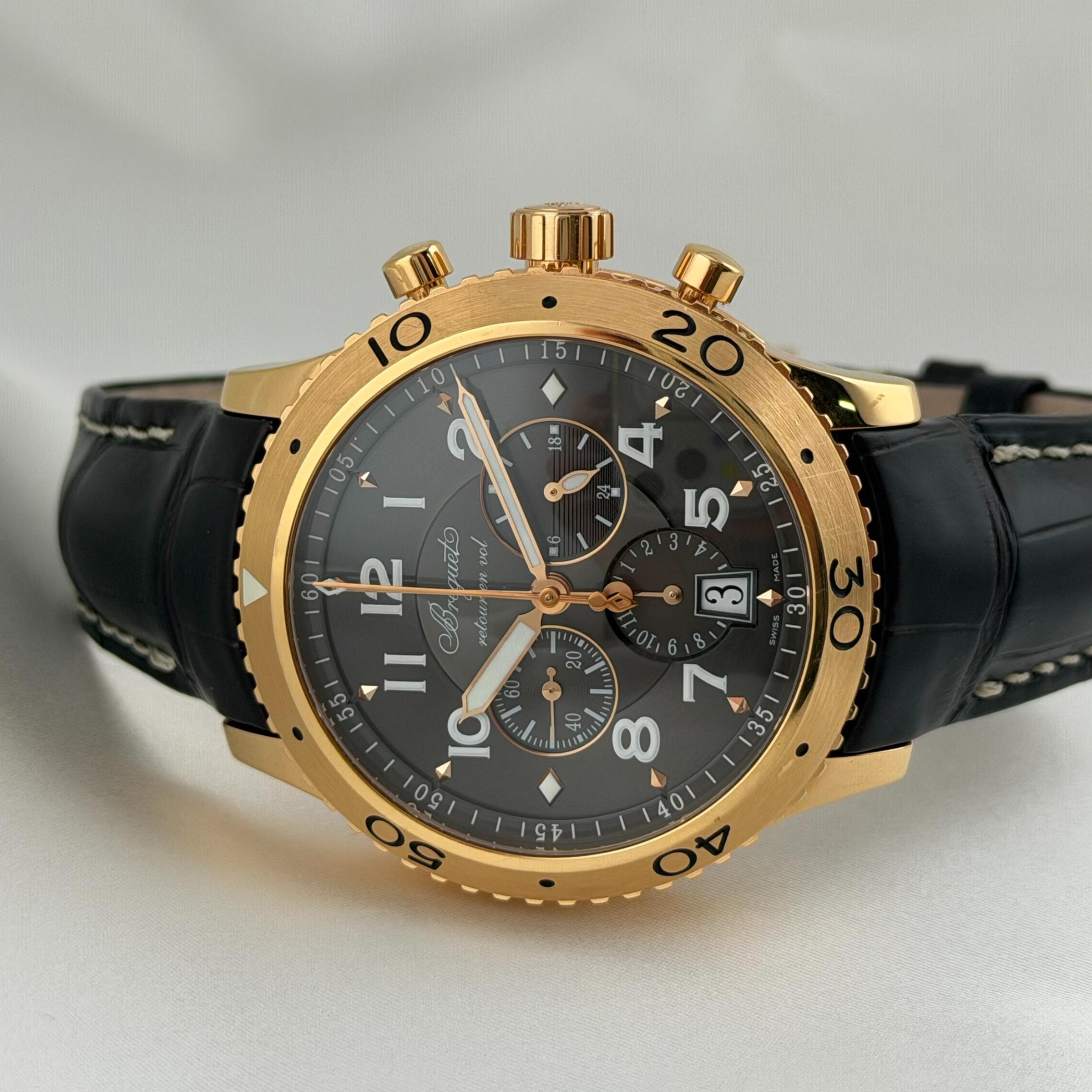 Breguet ブレゲ 3810BR/92/9ZU トランスアトランティック タイプXXI ブラウン