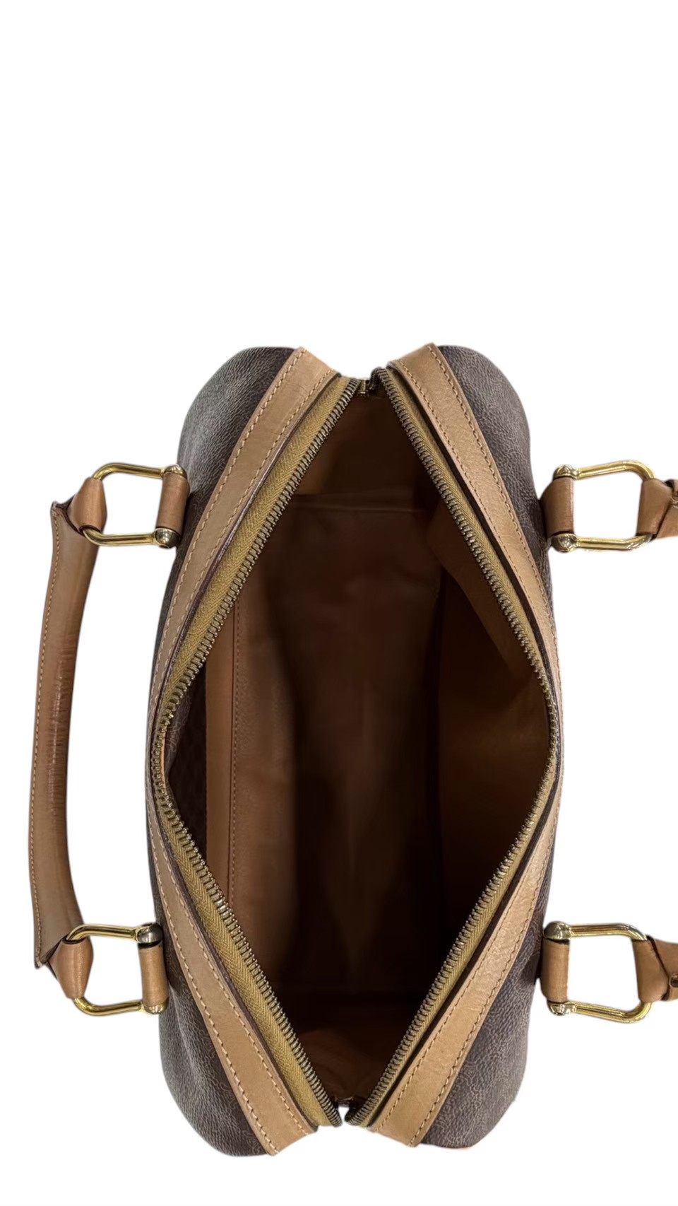 CELINE セリーヌ マカダム ミニボストンバッグ ブラウン - 画像 (8)