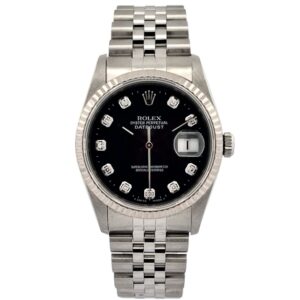 ROLEX　デイトジャスト36　16234G　ブラック10P　W番